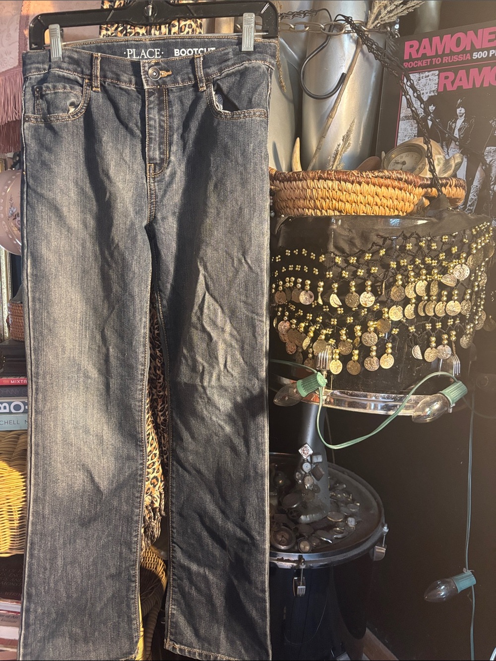 PLACE boys new without tags Bootcut Jeans in Dark Blue Wash